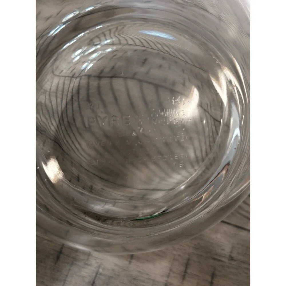 Pyrex #323 1.4 Liter Clear Glass Mixing Serving Bowl Clear by Corning Vintage